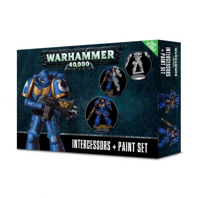 Warhammer: Космический Десант Заступники + Набор красок / Intercessors & Paint Set